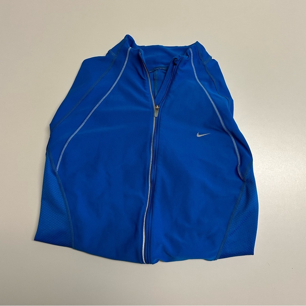 Nike Women's Blue Zip-Up Top